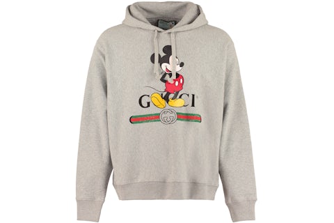 Sudadera con capucha Gucci x Disney Mickey Mouse gris Hombre US