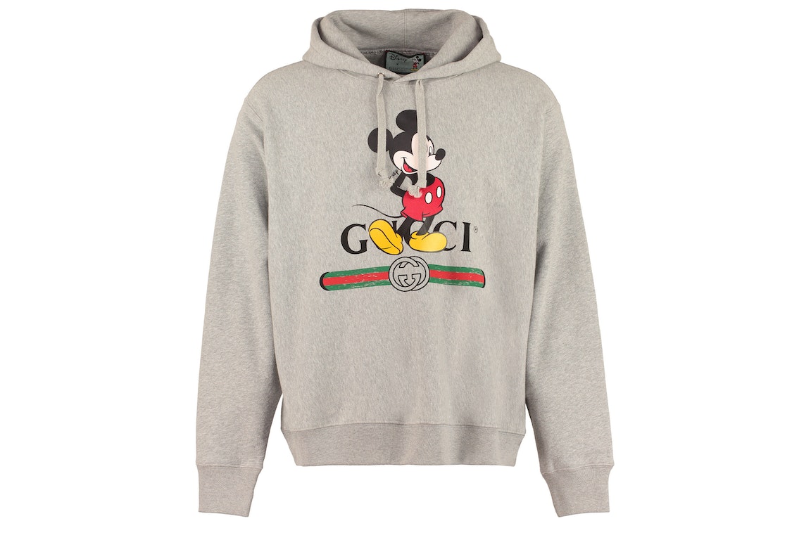 Pre-owned Gucci X Disney Mickey Mouse Hoodie Grey