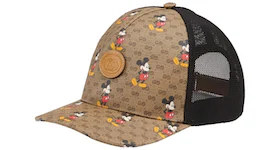 Gucci x Disney Mickey Mouse Print Trucker Hat GG Canvas Brown