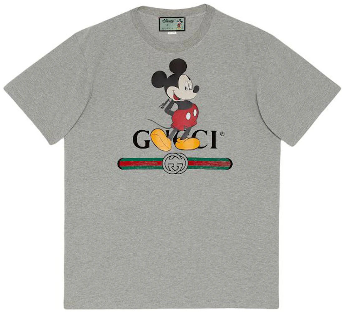x Disney Oversized Logo-Print T-shirt Grey - US