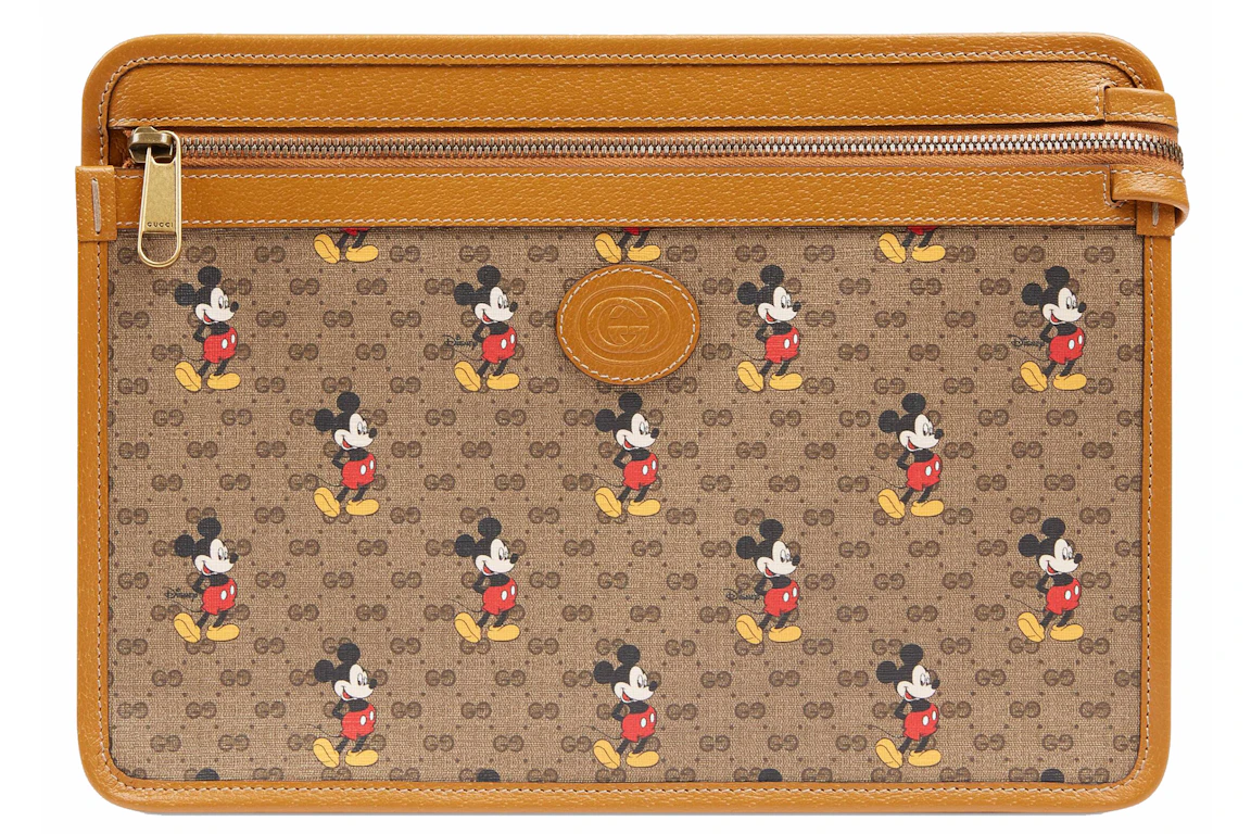 Gucci x Disney Pouch Mini GG Supreme Mickey Mouse Beige