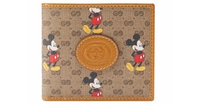 Gucci x Disney Wallet Mini GG Supreme Mickey Mouse Beige