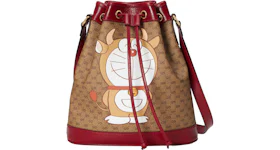 Gucci x Doraemon Bucket Bag Small Ebony/Beige