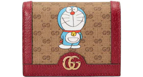 Gucci x Doraemon Card Case Ebony/Beige