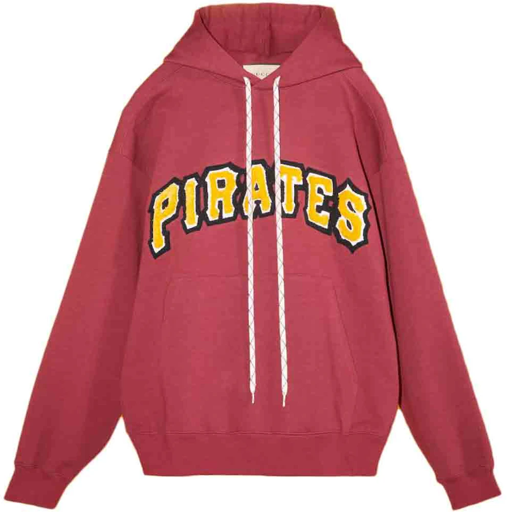 Gucci x MLB 2022 Cotton Jersey Sweatshirt with Pirates Patch Bordeaux -  SS22 - US