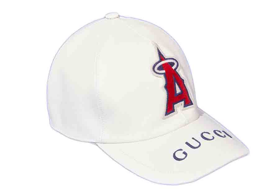 Gucci x MLB 2022 Printed Baseball Hat with Giants Patch Printed Leather