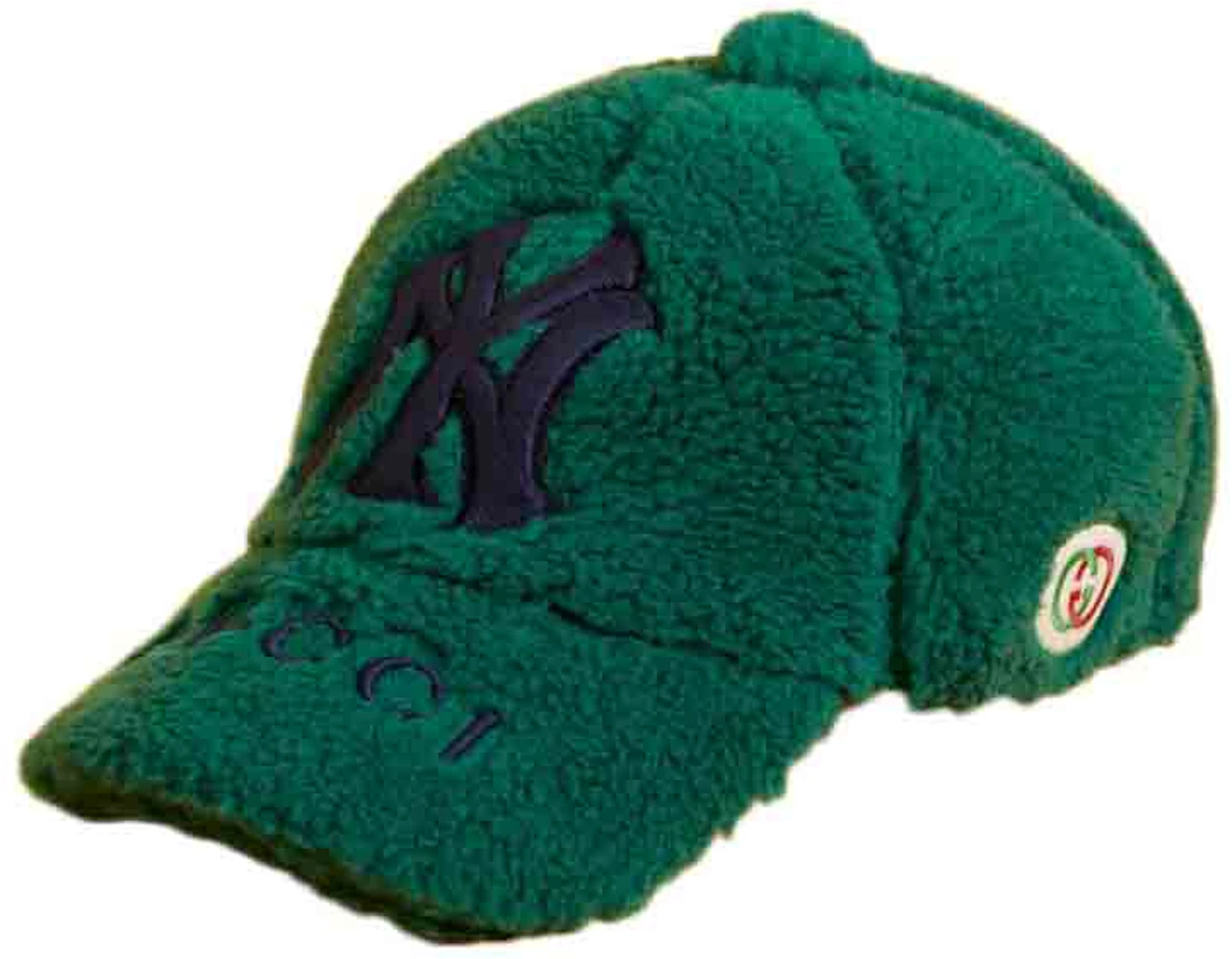 Gucci x MLB 2022 Shearling Baseball Hat with Yankees Patch Green - SS22 - US