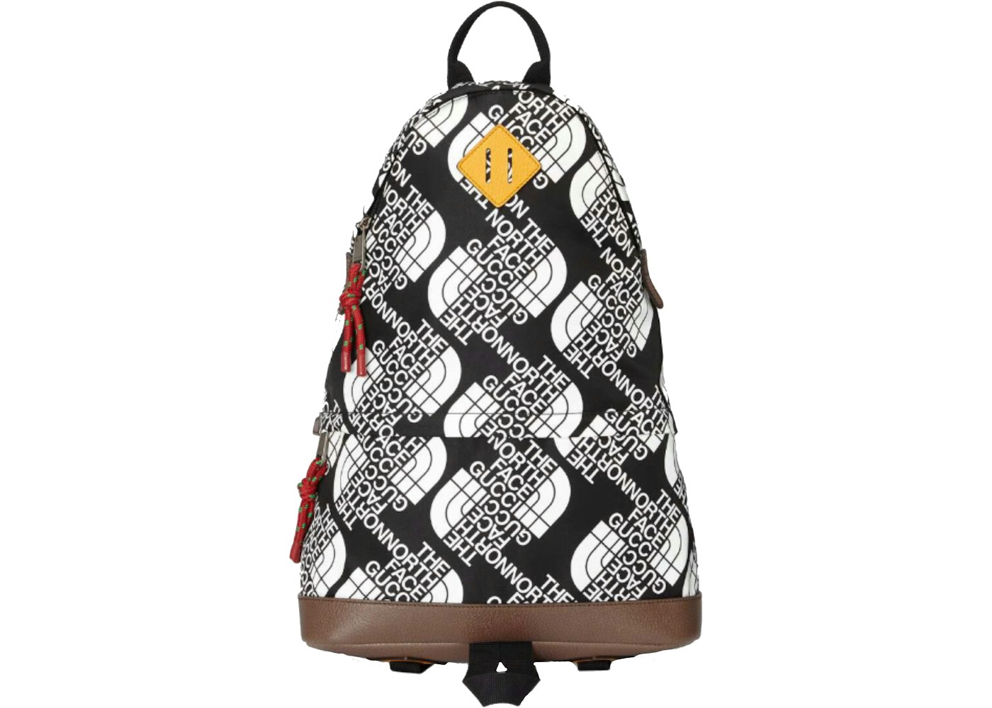 Gucci X The North Face Medium Backpack Black White In Canvas With Antique Silver Tone Gucci X The North Face Medium Backpack Black White In Canvas With Antique Silver Tone