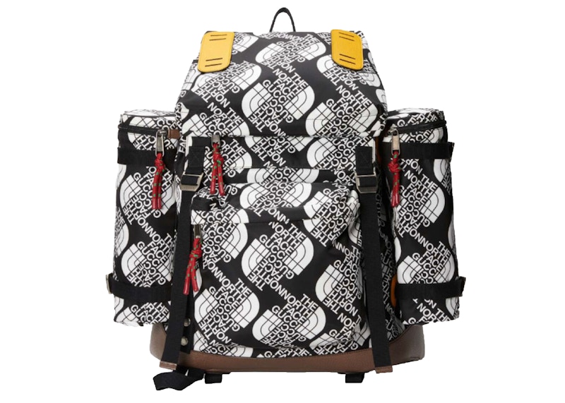 Gucci x The North Face Large Backpack Black/White in Canvas with