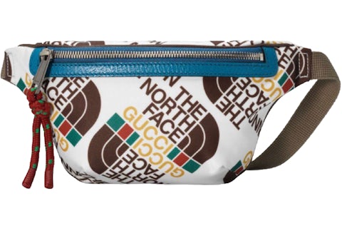 Gucci x The North Face Belt Bag Brown/White in Canvas with Antique