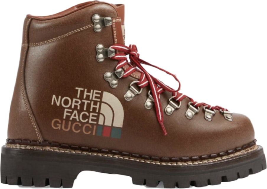 The North Face x Gucci - Authenticated Boots - Leather Brown for Men, Never Worn