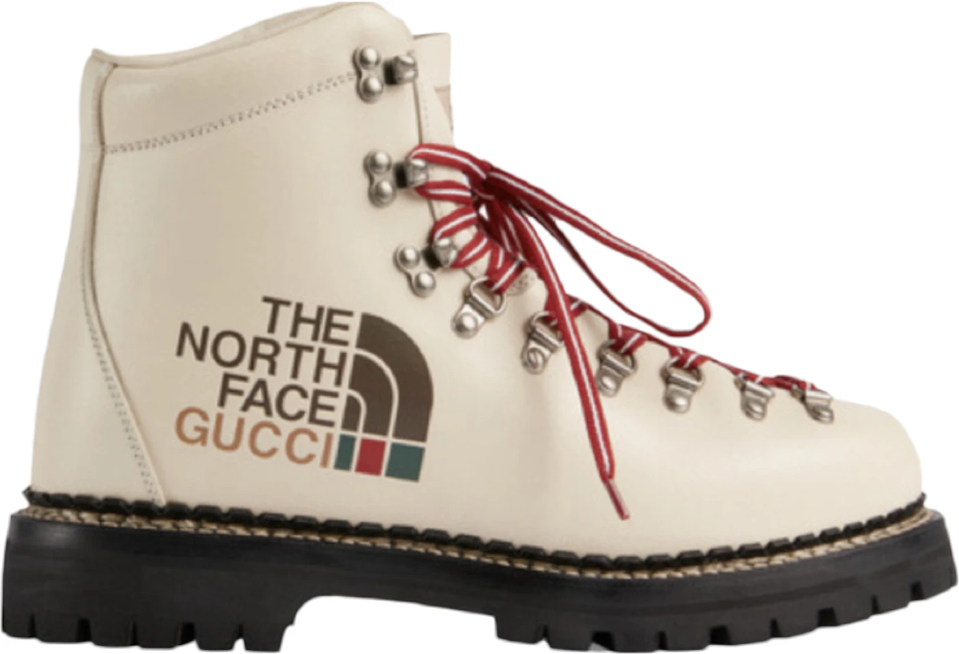 The North Face x Gucci - Authenticated Boots - Leather White Plain for Men, Very Good Condition