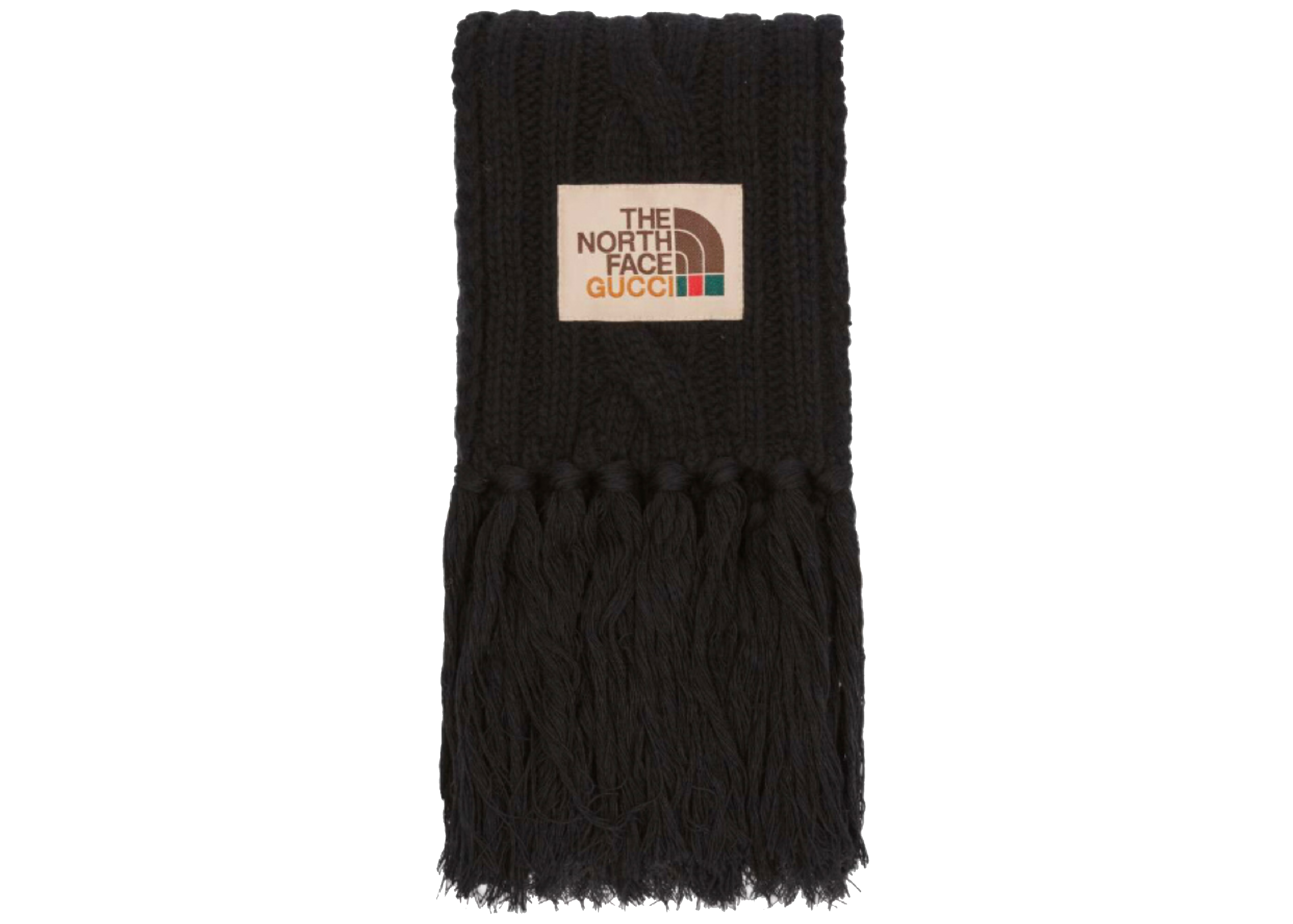 Gucci x The North Face Wool Scarf Black