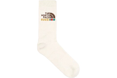 Chaussettes Gucci x The North Face Beige Homme de la Collection