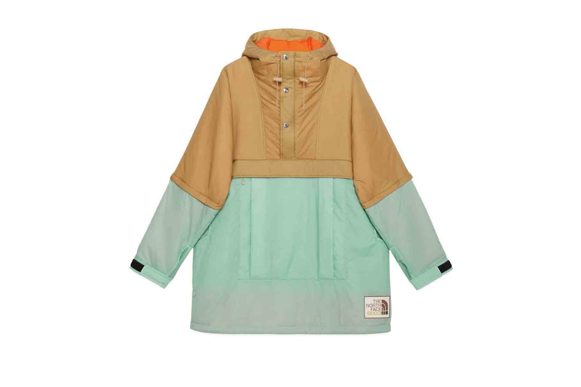 Pre-owned Gucci X The North Face Anorak Jacket Light Blue/beige