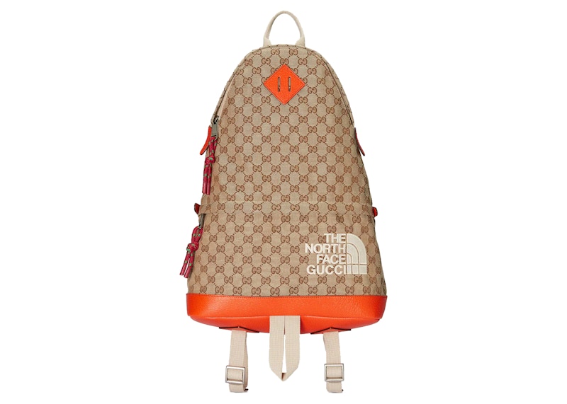 Gucci x The North Face Backpack Beige/Ebony in Nylon with Silver 