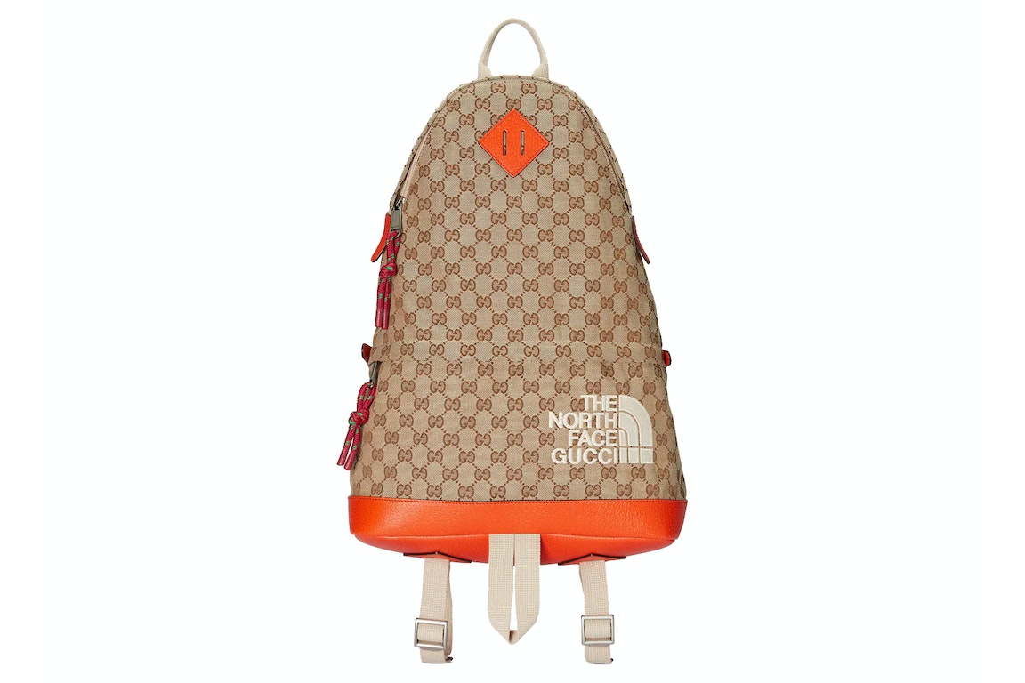 Pre-owned Gucci X The North Face Backpack Beige/ebony
