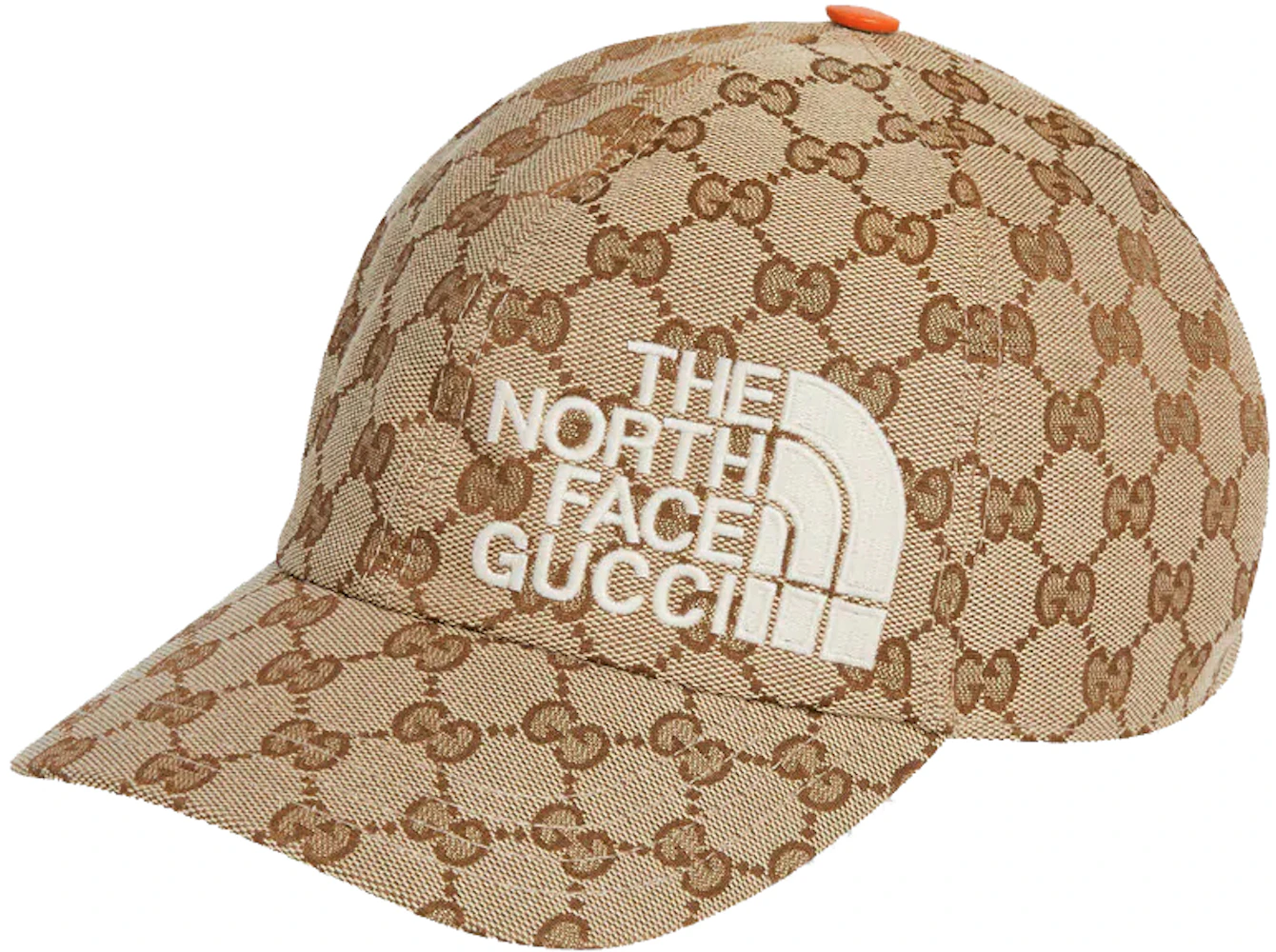 Gucci X The North Face Baseball Hat Beige/Ebony In Nylon - Us