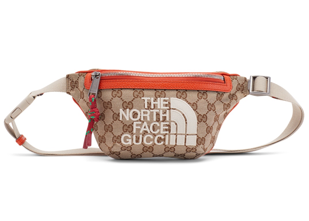 Pre-owned Gucci X The North Face Belt Bag Beige/ebony