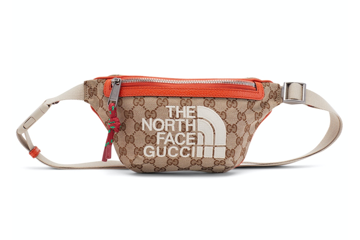 Pre-owned Gucci X The North Face Belt Bag Beige/ebony