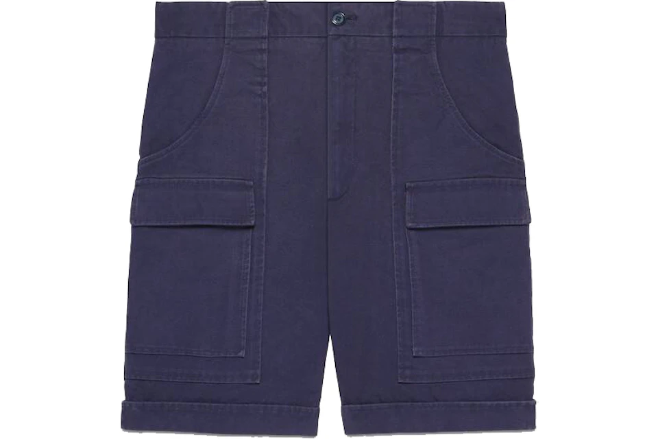 Gucci X The North Face Canvas Shorts Blue Ss21 Us Gucci X The North Face Canvas Shorts Blue Ss21 Us
