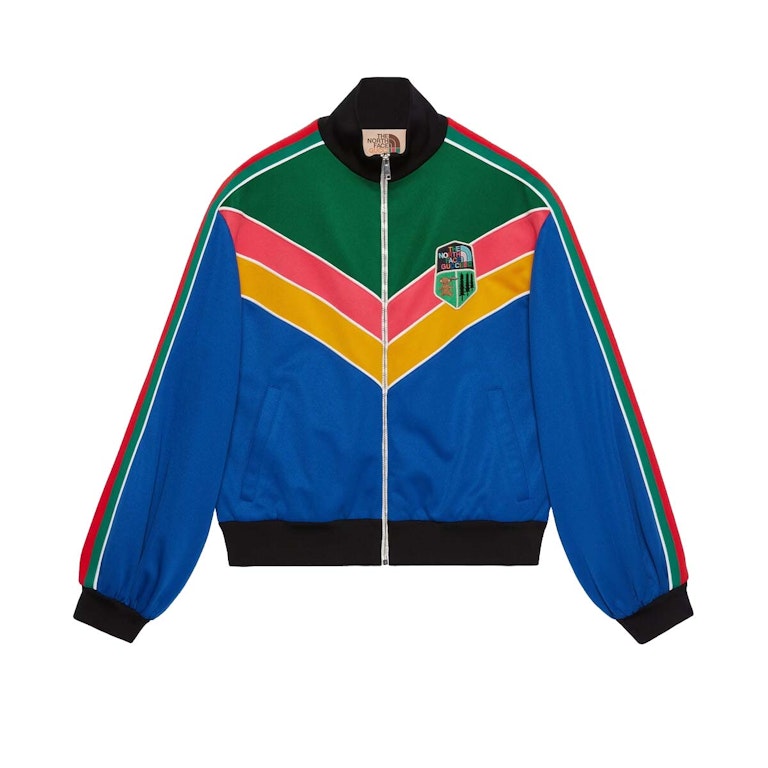 Pre-owned Gucci X The North Face Cotton Jacket Blue/multicolor