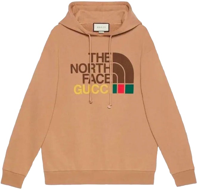 Gucci x The North Face Cotton Hoodie Brown