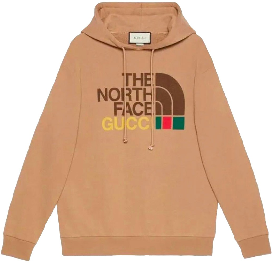 Gucci X The North Face Cotton Hoodie Brown Ss21
