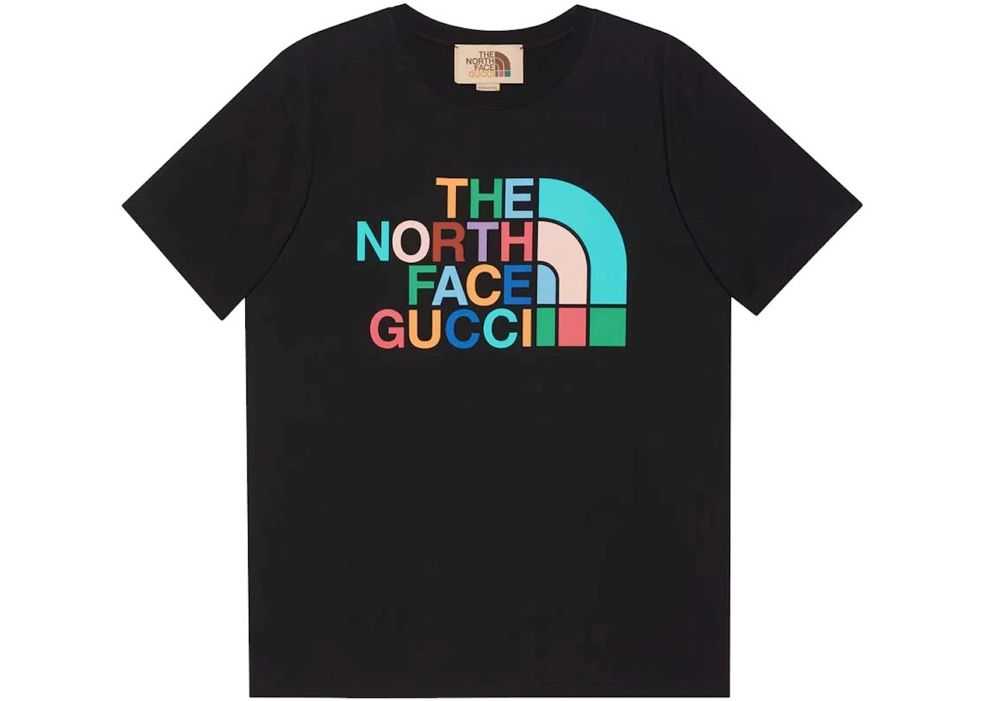 Gucci x The North Face Cotton T-shirt Black/Multicolor Men's