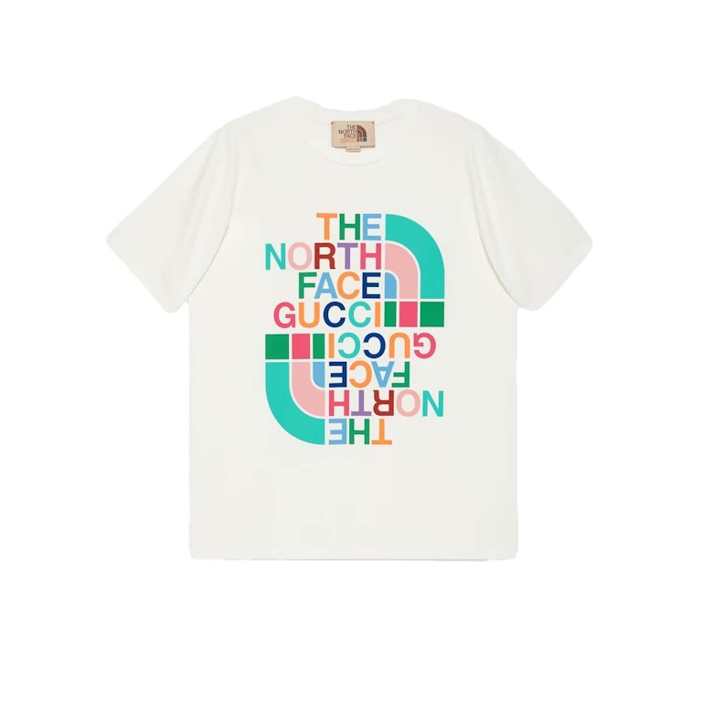 Pre-owned Gucci X The North Face Cotton T-shirt White/multicolor