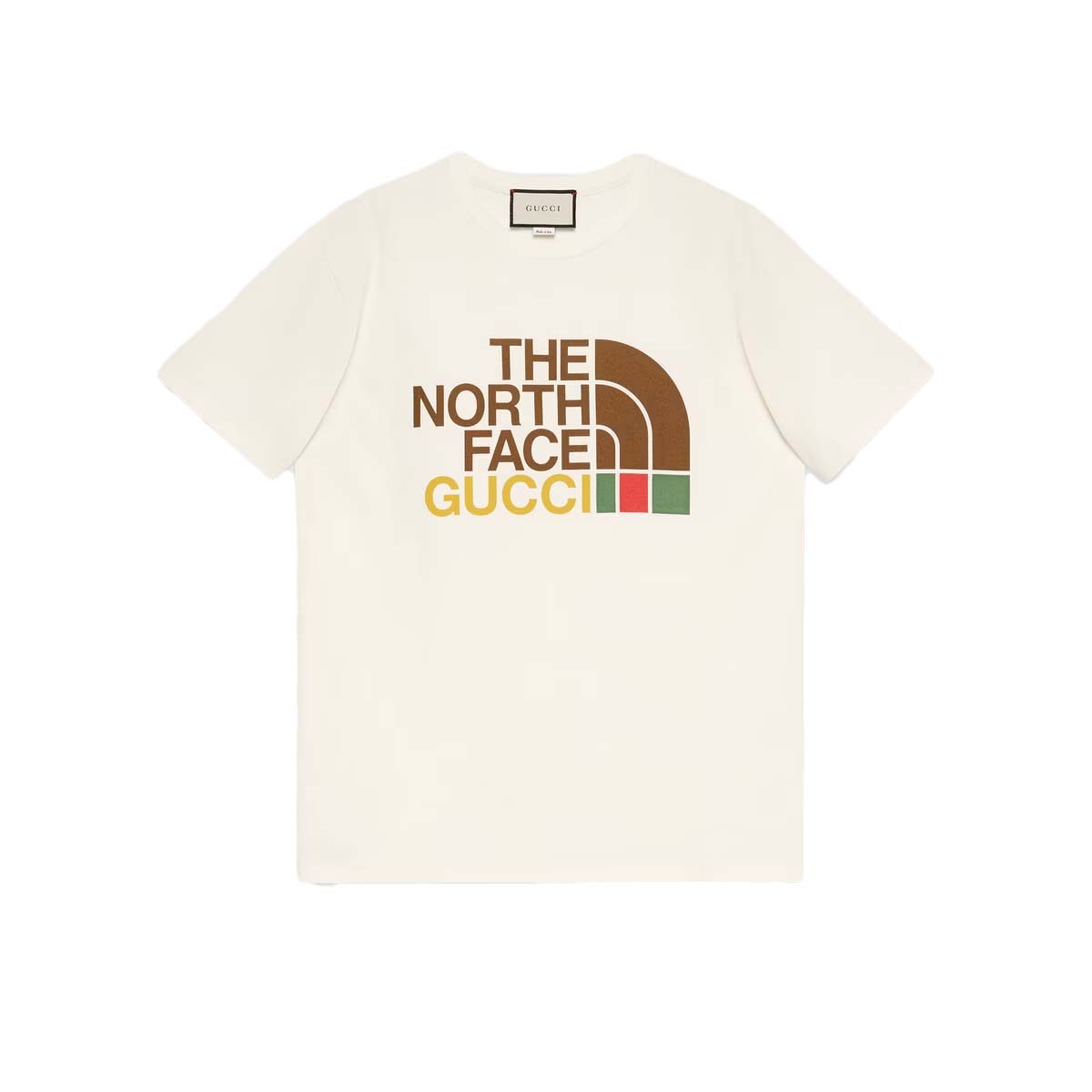Gucci x The North Face Cotton T-shirt Beige Men's - SS21 - US
