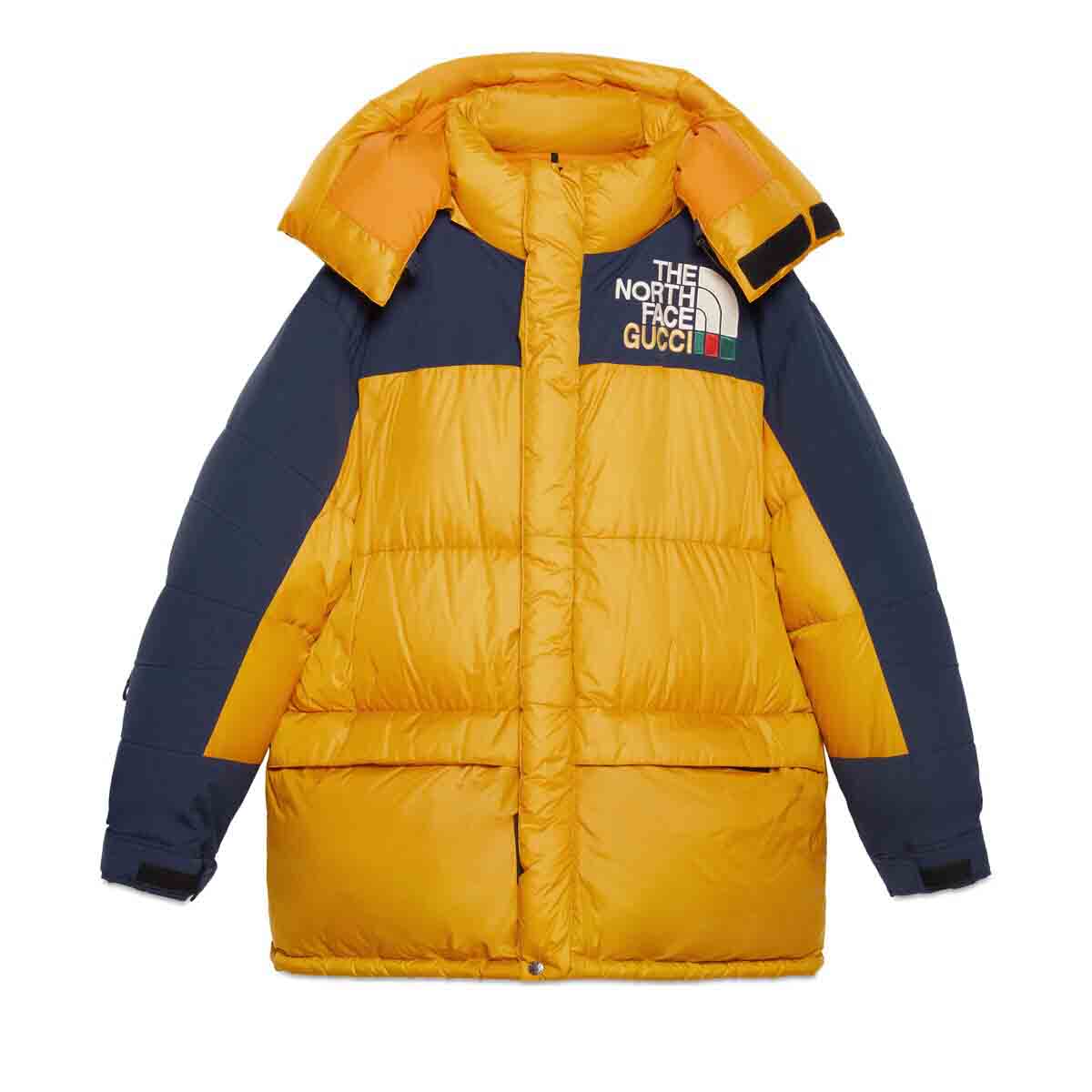 Gucci x The North Face Down Coat Black/Yellow