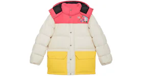 Gucci x The North Face Down Jacket Ivory/Dark Pink/Yellow