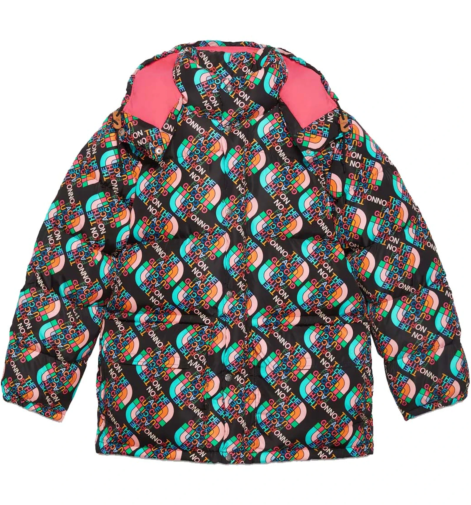 Gucci X The North Face Down Jacket Multicolor Black Fw22 Us Gucci X The North Face Down Jacket Multicolor Black Fw22 Us