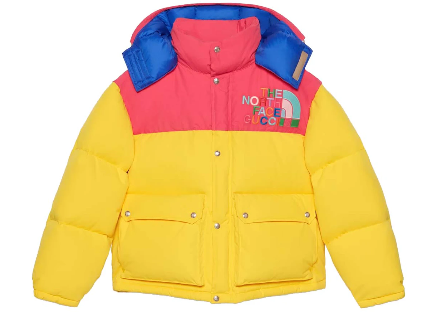 Gucci x The North Face Down Jacket Yellow/Multicolor - FW22 - US