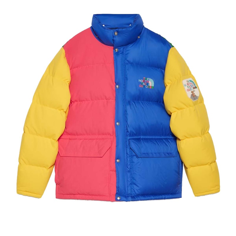 Blue and red shop north face jacket