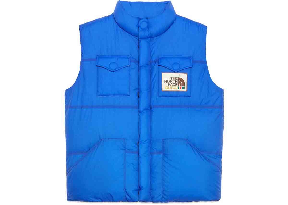 Gucci x The North Face Down Vest (FW21) Blue