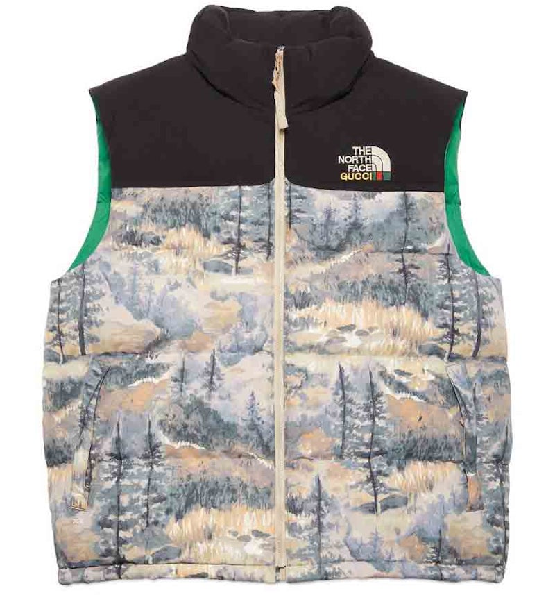 Gucci x The North Face Down Vest Forest Print Men's FW21 US