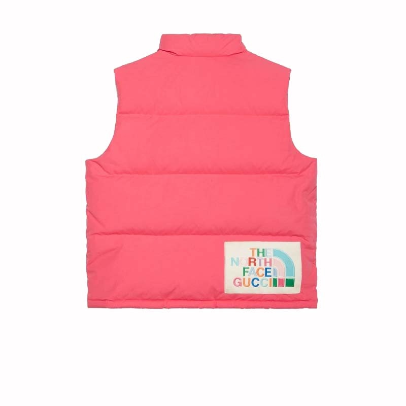 Gucci x The North Face Down Vest Pink