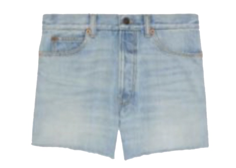 Gucci x The North Face Eco Denim Shorts Blue Men's - SS21 - US