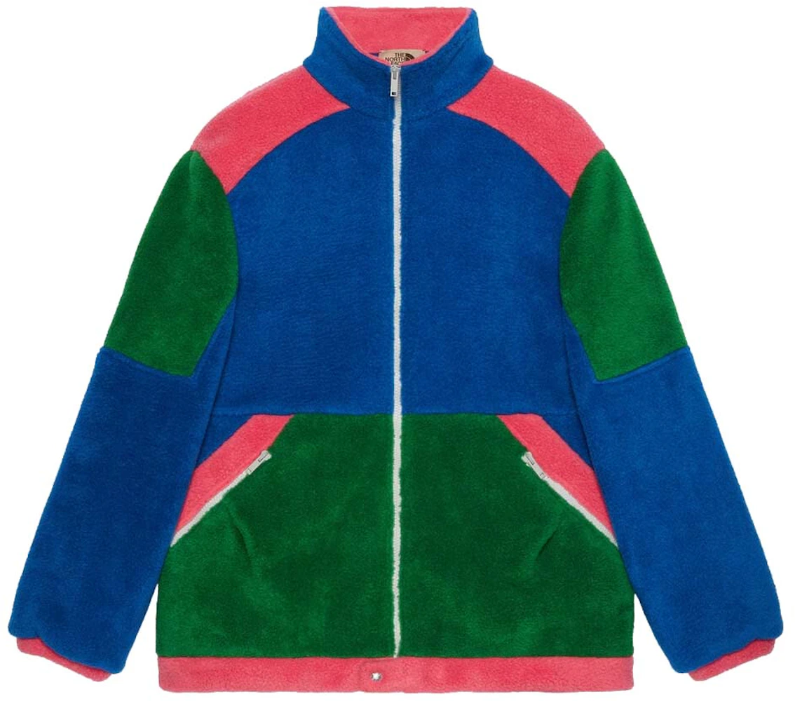 Gucci x The North Face Fleece Jacket Blue/Green/Dark Pink - FW22 - US