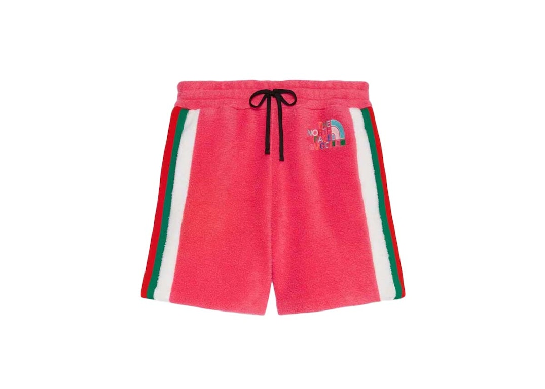 Pre-owned Gucci X The North Face Fleece Shorts Dark Pink