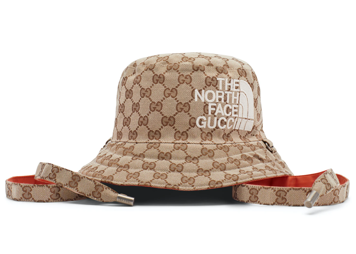 The in Gucci Hat Canvas Canvas Bucket x GG Face Beige/Ebony US - North