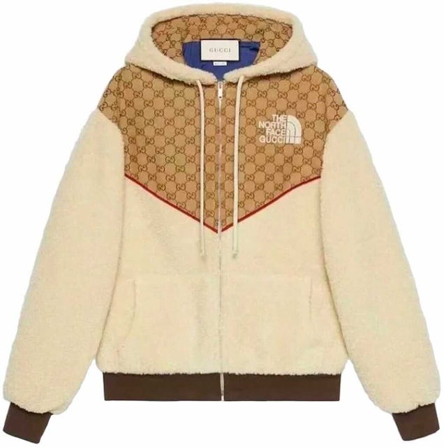 Authentic Gucci The North Face Beige Monogram Cotton Top on sale