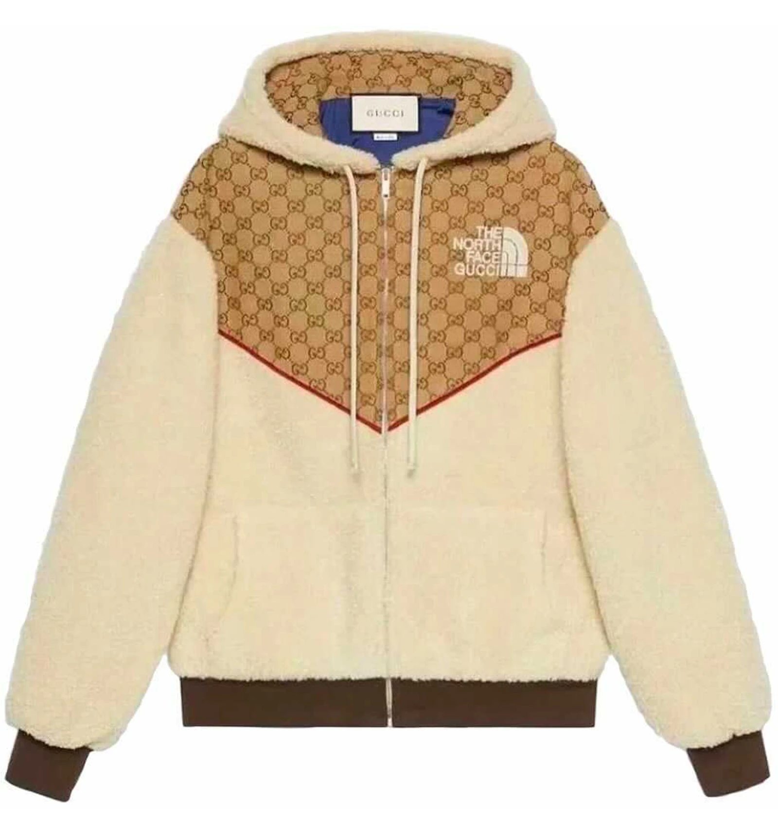 Gucci X The North Face Gg Canvas Shearling Jacket Beige Ss21 Us Gucci X The North Face Gg Canvas Shearling Jacket Beige Ss21 Us