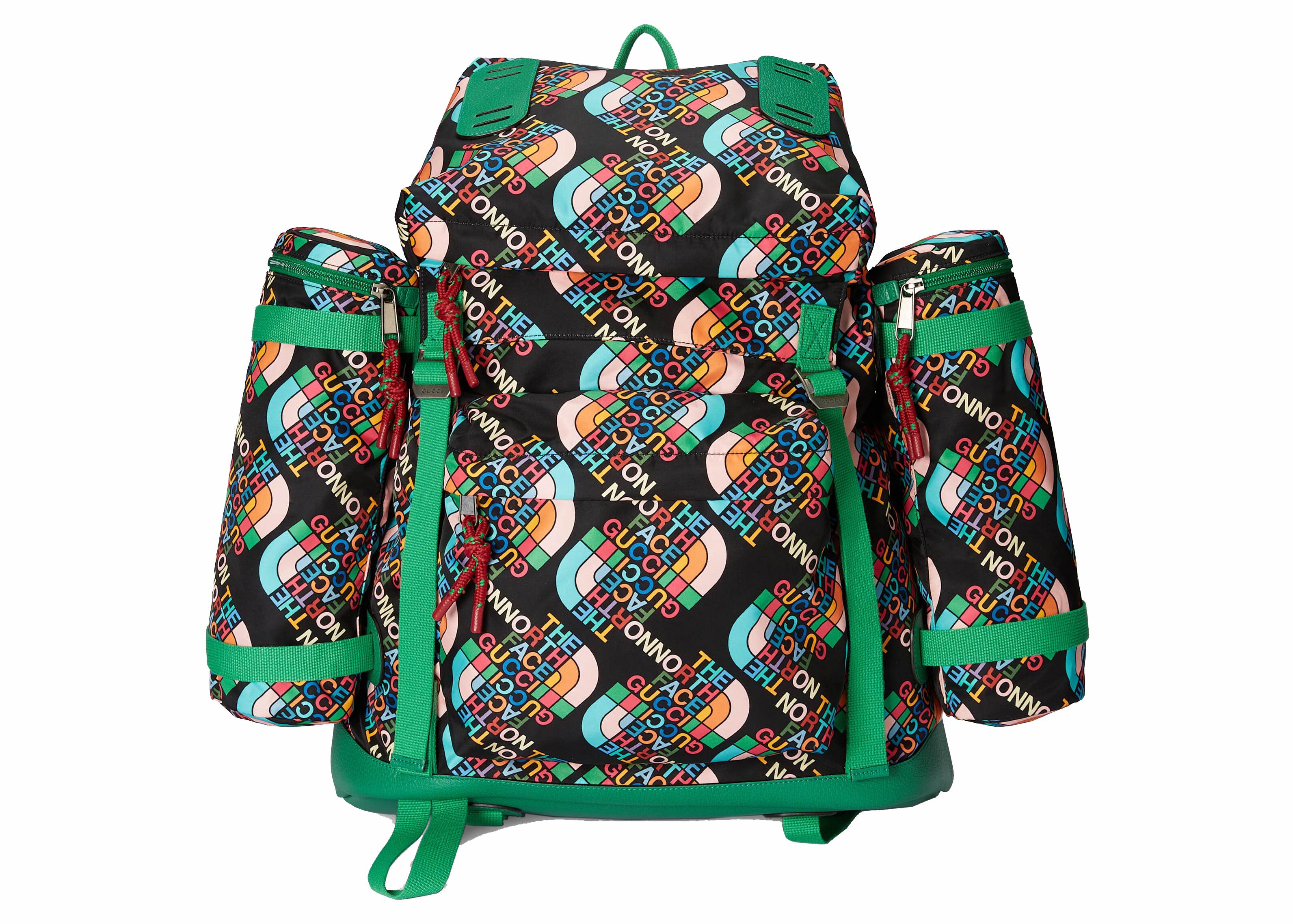 Gucci x The North Face Gucci Backpack Black/Multicolor in Recycled 