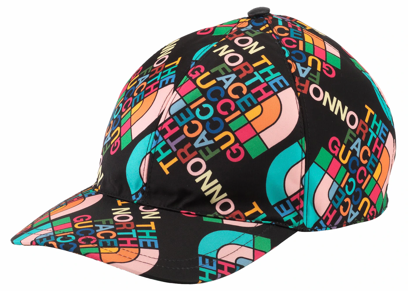 Gucci X The North Face Gucci Baseball Hat Black In Recycled Nylon Us Gucci X The North Face Gucci Baseball Hat Black In Recycled Nylon Us