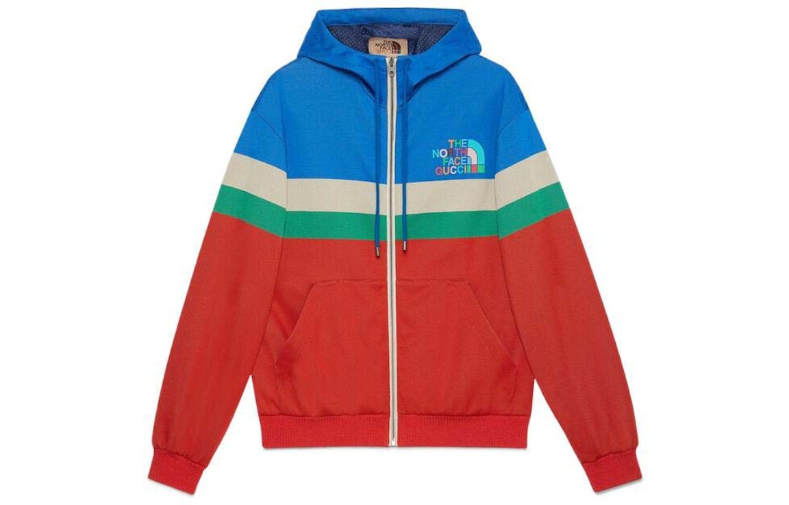 Pre-owned Gucci X The North Face Hooded Jacket Multi