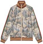 Gucci X The North Face Canvas Logo Zip Jacket in Natural