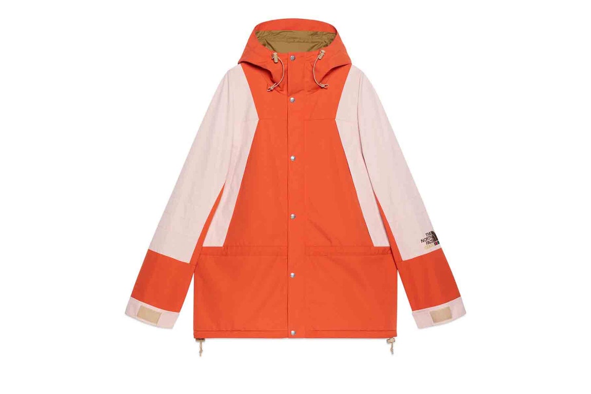 Pre-owned Gucci X The North Face Jacket Orange/beige